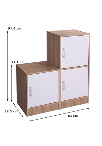 Bộ 2 tủ Modulo Home Leo 1-1 và 2-2